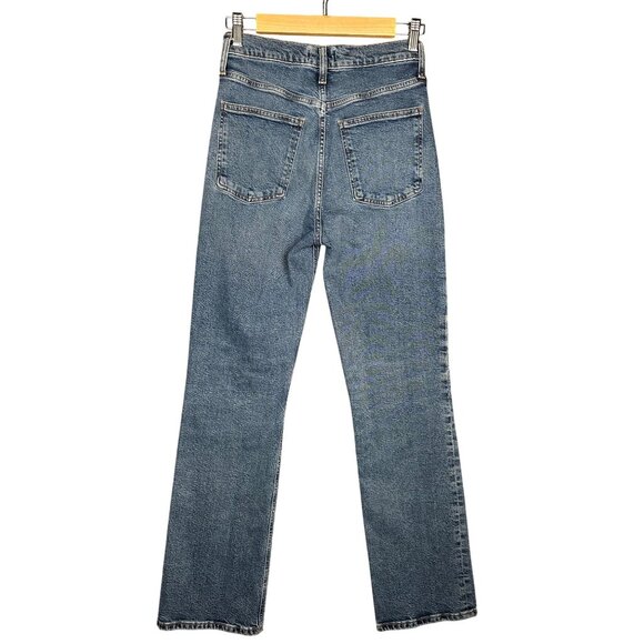 Agolde Womens Vintage High Rise Bootcut Jeans Size 26 Medium Wash Organic Cotton - Picture 3 of 9